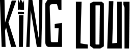 Logo king loui in schwarz